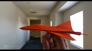 Papierflieger selbst basteln Papierflugzeug falten  Beste Origami Flugzeug  Tornado [upl. by Madonia]