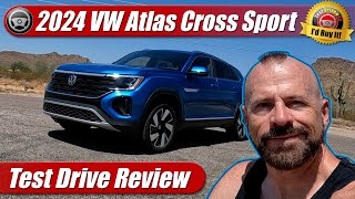 2024 Volkswagen Atlas Cross Sport SEL AWD Test Drive Review [upl. by Joacima]