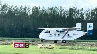 Skyvan landing at Shobdon Airfield [upl. by Paryavi]