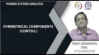 Lecture 51Symmetrical components Contd [upl. by Aeiram485]