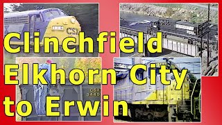 Former Clinchfield Railroad in 1990North End Elkhorn City to Erwin [upl. by Ahterahs]