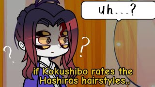 Kokushibo rates the Hashiras hairstyles  Gacha Club  Demon Slayer [upl. by Gereron]