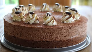 Gâteau Mousse au Chocolat sans cuisson  sans gélatine [upl. by Cathey767]