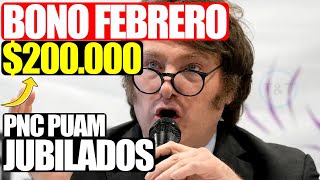 💲Bono de Febrero Confirmado❗ Jubilados y PNC Tienen que Superar los 200000  Cobros ANSES 2024 [upl. by Ayhdiv472]