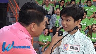 Wowowin Pilosopong bata nakaharap si Kuya Wil [upl. by Annaicul]