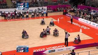 Wheelchair Rugby  Mixed  Bronze Medal  USA versus JPN  London 2012 Paralympic Games [upl. by Enohs128]