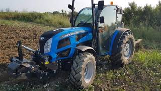 Landini Rex 4 GT 80 Special Cab Greece 2021 Plowing [upl. by Old]