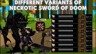 AQW  All Variants of Necrotic Sword of Doom NSOD 2024 [upl. by Affay487]