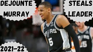 Dejounte Murray  202122 NBA Steals Leader [upl. by Annaiel]