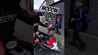 Made his day ❤️ ireland yamaha revs kidslove kids mum happy viralshort [upl. by Saval]