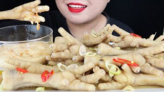 ASMR CHICKEN FEET PICKLED CHICKEN FEET SOAKED LEMONGRASS KUMQUAT CHÂN GÀ XẢ TẮC CRUNCHY MAI ASMR [upl. by Teraj644]