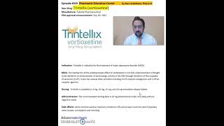 Trintellix vortioxetine major depressive disorder MDD [upl. by Llerrahs]