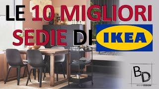 LE 10 MIGLIORI SEDIE DI IKEA  Belula Design [upl. by Elbon]