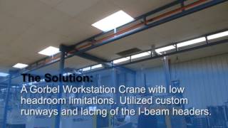 Gorbel Workstation Cranes at Ames Industries [upl. by Ecyned]