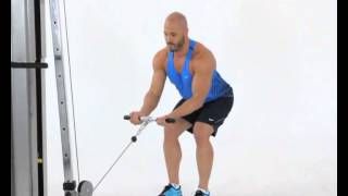 Standing Bent Over Cable Row Underhand Grip [upl. by Nnylrahc583]