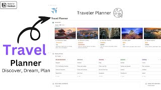 Notion Travel Planner  Free Download  Tutorial [upl. by Crystal]