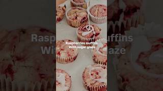 Raspberry Muffins With Glaze is a good choice to have at this time of the year shorts reels [upl. by Belinda]