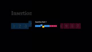 🔍 Master Insertion Sort in Seconds 🕒  Visual Algorithm Animation code algorithms [upl. by Pomcroy]