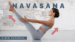 NAVASANA How To Do Boat Pose For Beginners [upl. by Kutchins153]