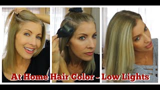 Hair Color  Low Lights  How I Add Low Lights To My Blonde Hair [upl. by Hannah172]