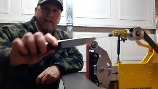 Custom Knives amp Knife Shop Tour and Putting on a 90 Degree Spine [upl. by Nnaeus]