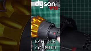 Dyson V15  How the particle counter looks like [upl. by Ahseikan162]