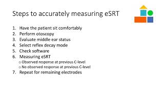 Measuring eSRT for Cochlear brand cochlear implants [upl. by Iblok885]