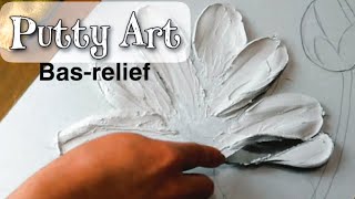 Wall putty Art  Tutorial [upl. by Bonucci63]