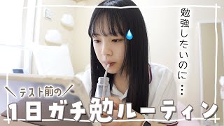 テスト1週間前！今日は1日ガチで勉強する！っていう休日、丸1日の勉強時間は！？ [upl. by Fidelio]