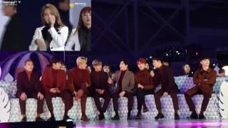 161119  Melon Music Awards  EXO 엑소 and TWICE 트와이스 reactions to MAMAMOO 마마무 [upl. by Schapira]