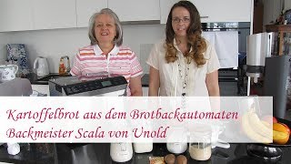 Kartoffelbrot aus dem Brotbackautomaten Backmeister Skala von Unold  Rezept [upl. by Immot]