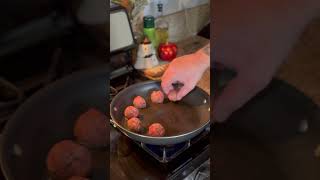 Meatballs with Marinara meatballs italianfood foodie dinner foodlover shorts italianrecipes [upl. by Kinchen]