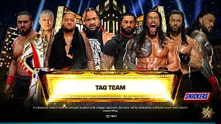 OTC Roman Reigns VS The Bloodline Ft Solo Sikoa Jacub Fatu Tama Tonga Cody Rhodes  WWE 2K24 [upl. by Atterehs625]