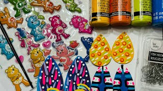 Cutie Bear Stickers DIY Earring Tutorial Part 1 [upl. by Komsa]