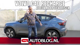 Volvo C40 Recharge rijtest 408 pk elektrische auto [upl. by Scotti473]