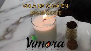 Cómo hacer velas de soja VimoraNatural [upl. by Amoeji]