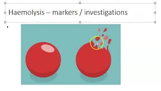 Medicine Hemolysis lab detect investigation markers intravascular RBC rupture breaks haptoglobin [upl. by Ylrebme]