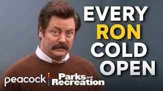 Every Ron Swanson Cold Open  Parks and Recreation [upl. by Hailahk]