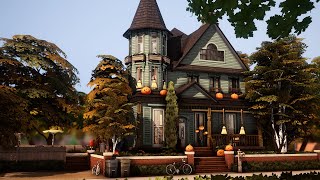 CASA FAMILIAR DE HALLOWEEN SEM CC  The Sims 4 Speed Build [upl. by Yelats105]