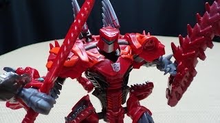 Transformers Age of Extinction Deluxe SCORN EmGos Transformers Reviews N Stuff [upl. by Nilerual930]