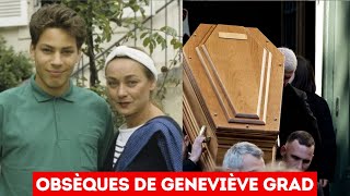 Obsèques de Geneviève Grad  son fils Dimitri Bogdanoff digne malgré la douleur [upl. by Acinoed]