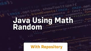 java using math random [upl. by Rozalin51]