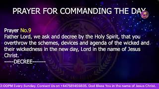 MIDNIGHT ALTAR OF PRAYER COMMANDING THE DAY [upl. by Joice]