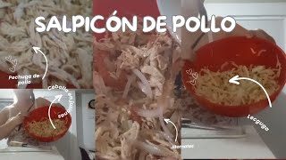 SALPICÓN DE POLLO  SALUDABLE Y DELICIOSO recetafacil saludable comebien parati [upl. by Belen62]