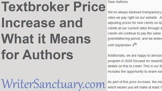 Textbroker Price Increase 2019 What it Means for Authors [upl. by Laurita]