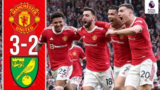 Cristiano Ronaldo HatTrick  Manchester United 32 Norwich  Highlights [upl. by Cand359]