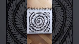 Timelapse doodle of the day spiral idea blackandwhite [upl. by Vorster]