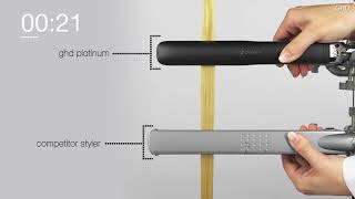 Test di confronto di ghd platinum con una piastra per capelli comune [upl. by Sucam]