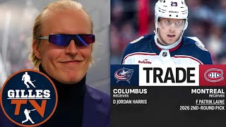 MASSIVE TRADE Montreal Canadiens Acquire Patrik Laine From Columbus Blue Jackets [upl. by Selmore]