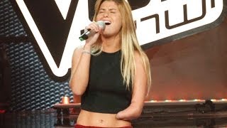 Amazing Beautiful amputee Girl from The Voice Israel [upl. by Bordiuk961]